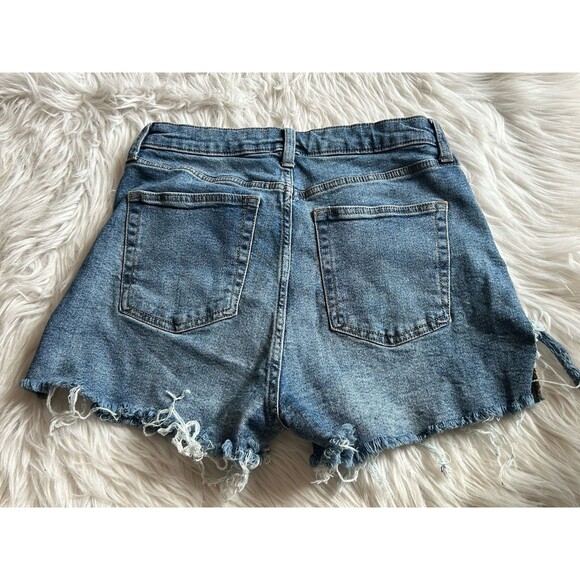 Wild Fable Women’s Size 8 Highest Rise Cut Off Jean Shorts Jorts Side Slits - Picture 10 of 11